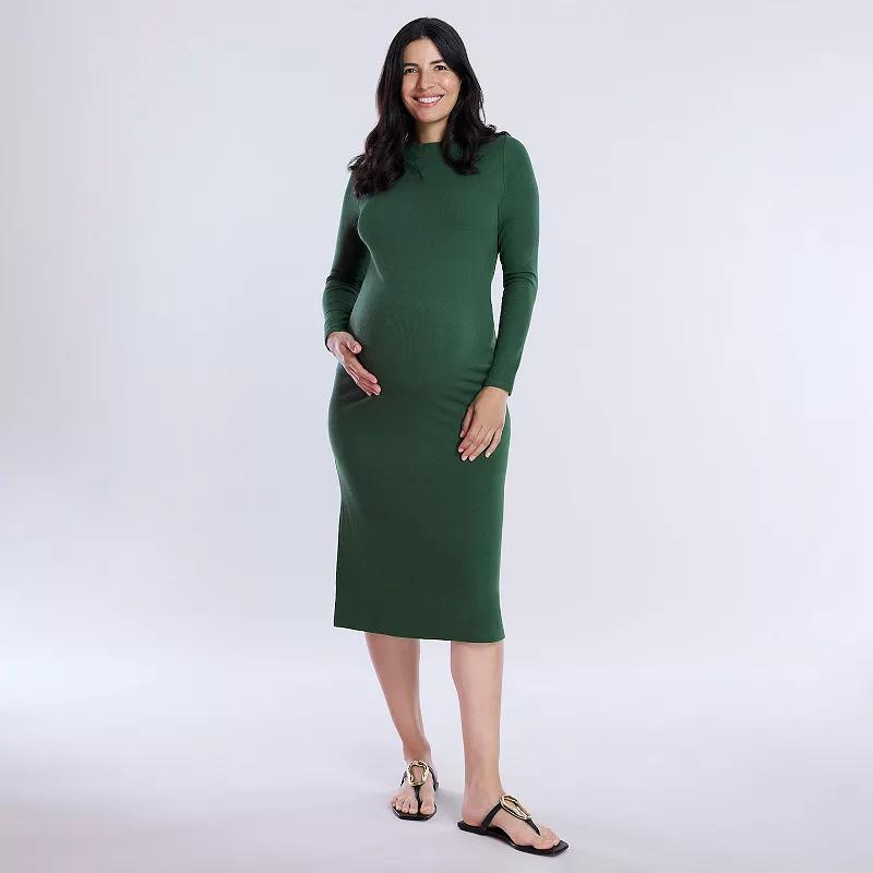 Maternity Motherhood® Rib Column Midi Dress, Women's,  Product Image