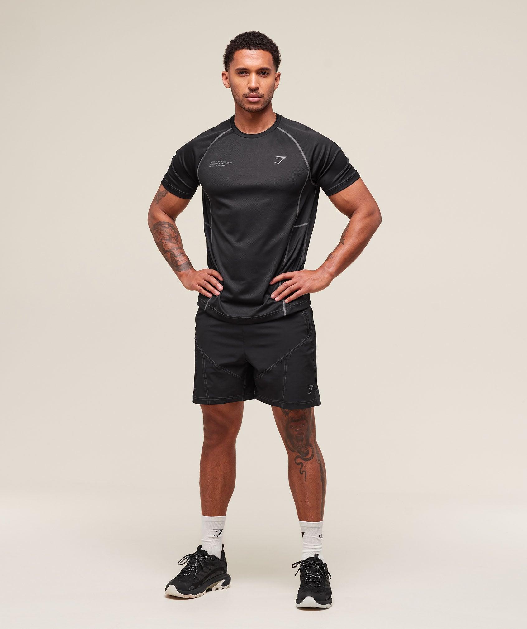 Gymshark Tactical T-Shirt - Black Male Product Image