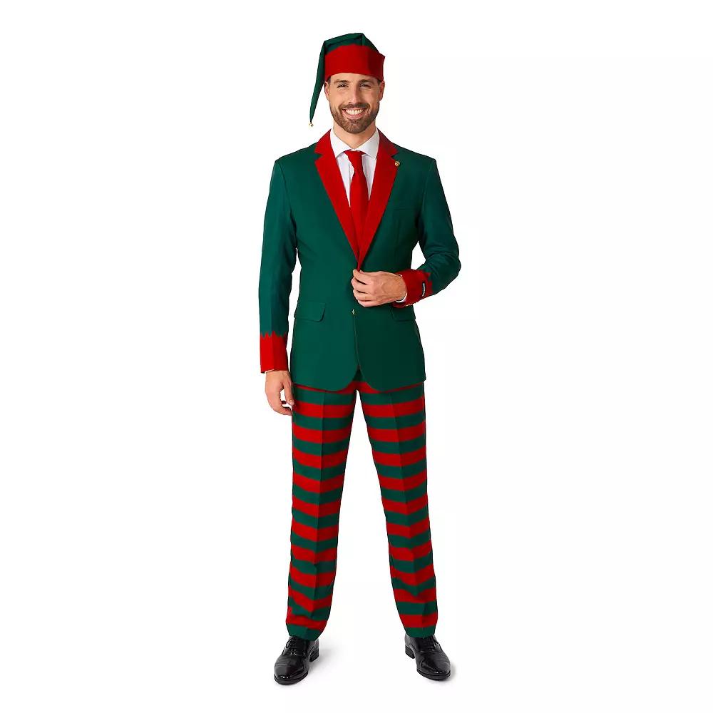 Men's Suitmeister Christmas Santa Elf Suit, Santas Elf Green Product Image