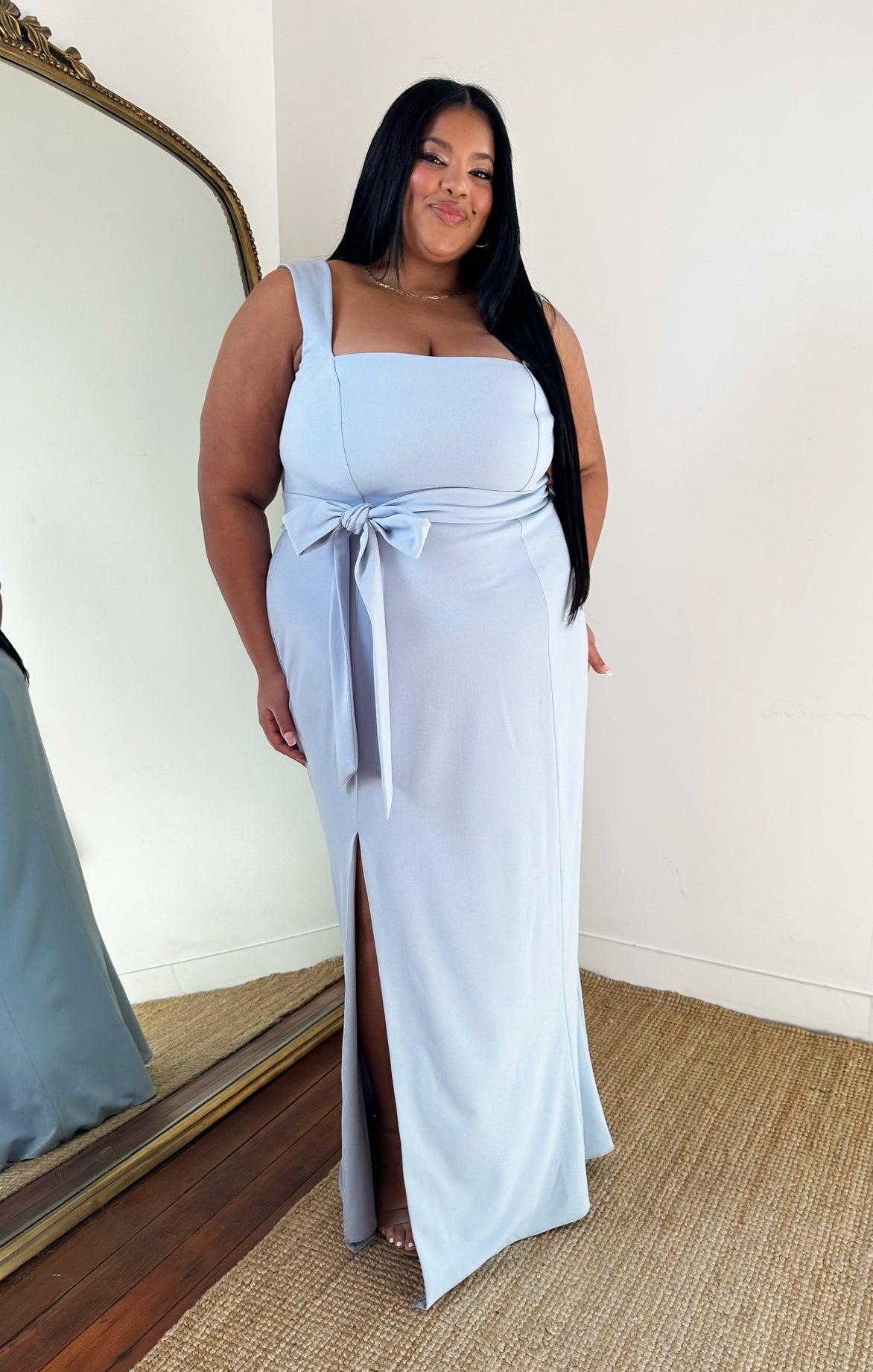 Paris Gown ~ Steel Blue Stretch Product Image