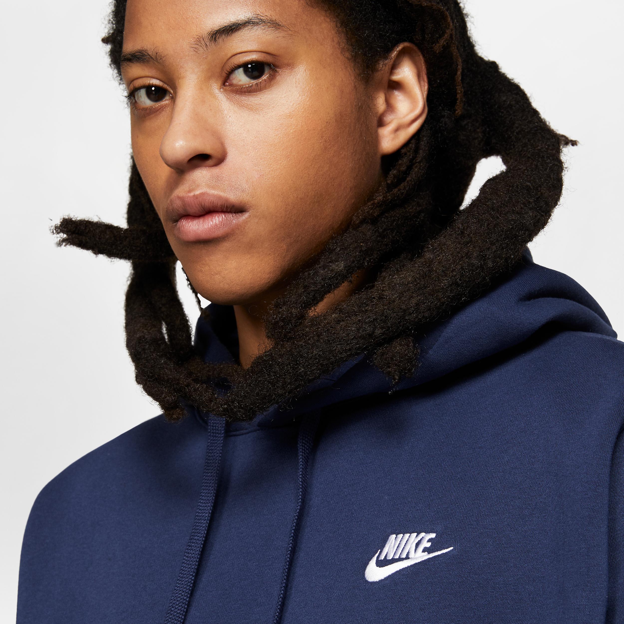 Mens Nike Sportswear Club Fleece Pullover Hoodie | BV2654-410 Product Image