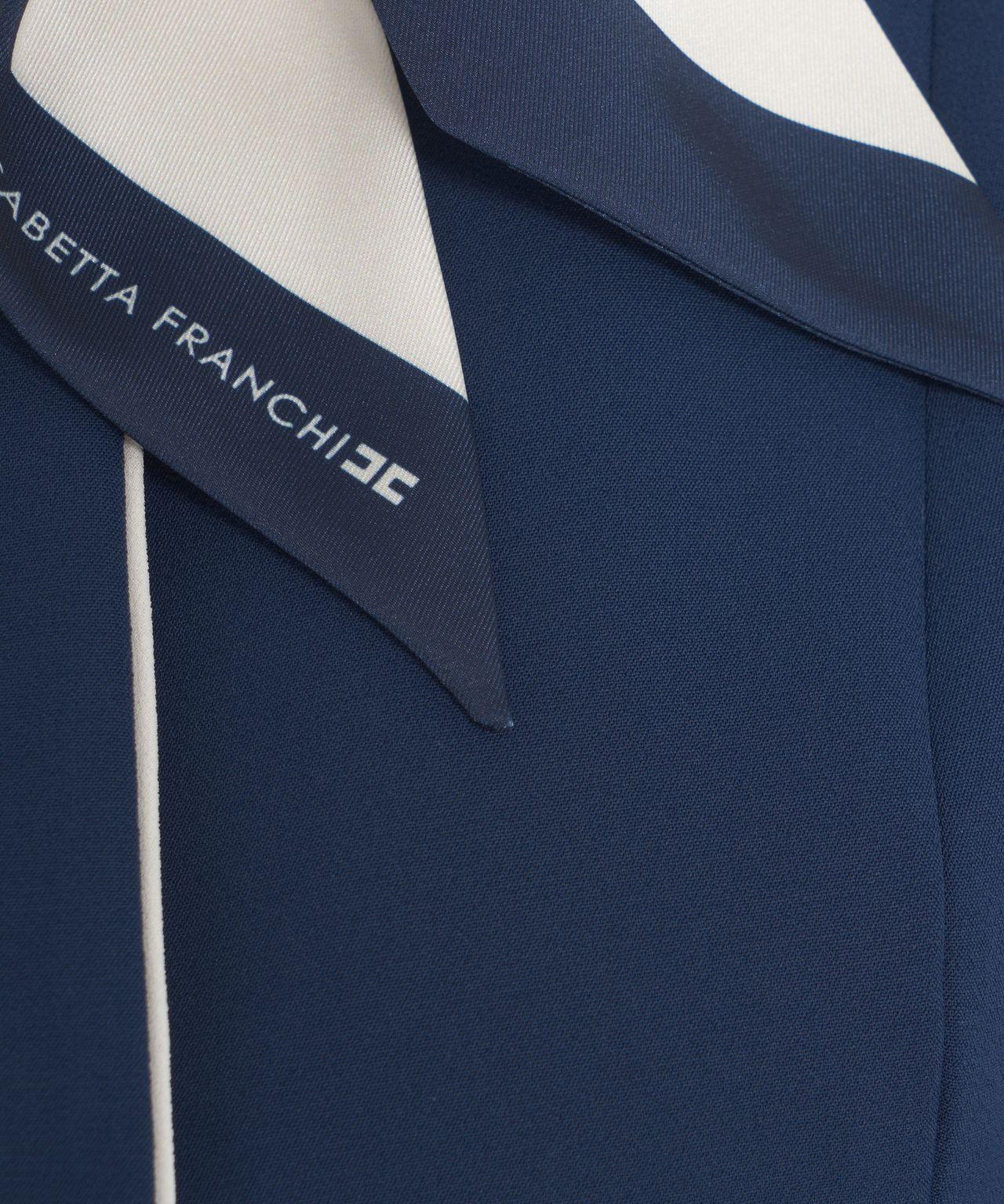 Crêpe blazer with foulard Product Image