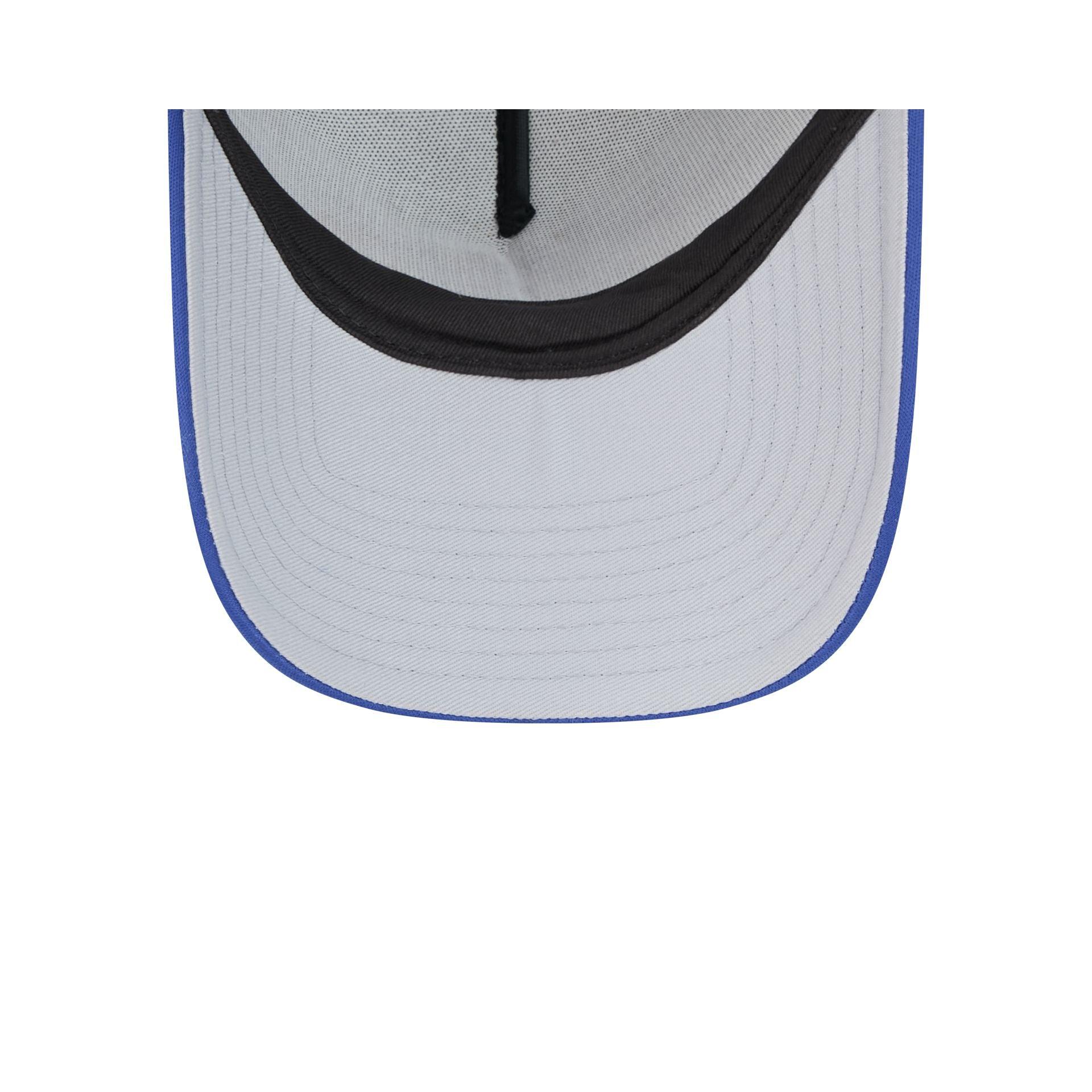 Los Angeles Lakers Distressed 9FORTY A-Frame Trucker Hat Male Product Image