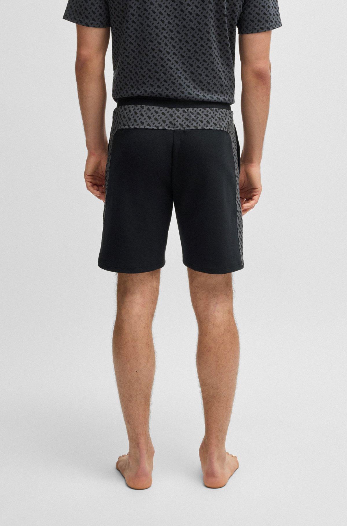  shorts with monogram-pattern panels Product Image