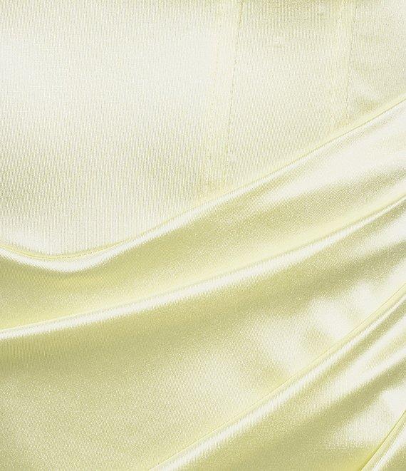 Honey and Rosie Spaghetti Strap Cowl Neck Pleated Waist Dress Product Image