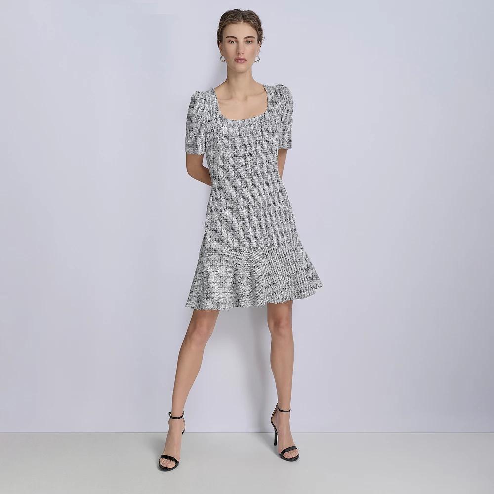 Women's La Nouvelle Renaissance Flounce Tweed Dress,  Product Image