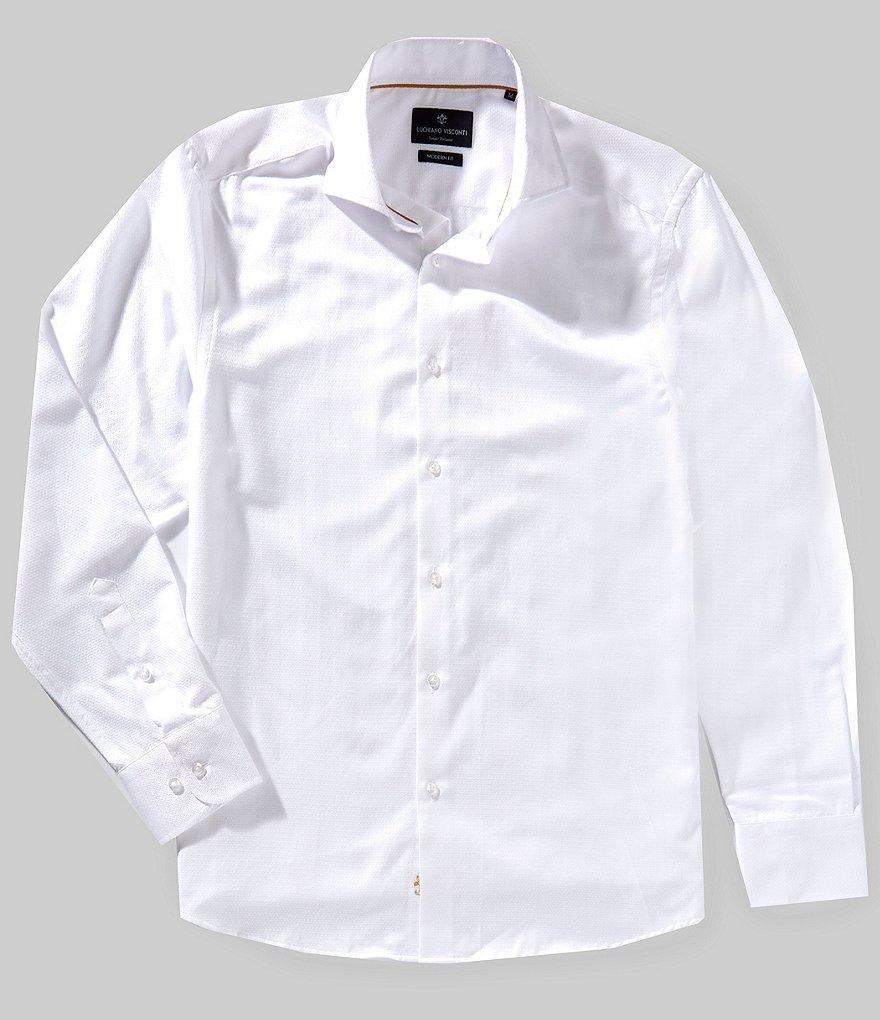 Visconti Textured Long Sleeve Woven Shirt Product Image