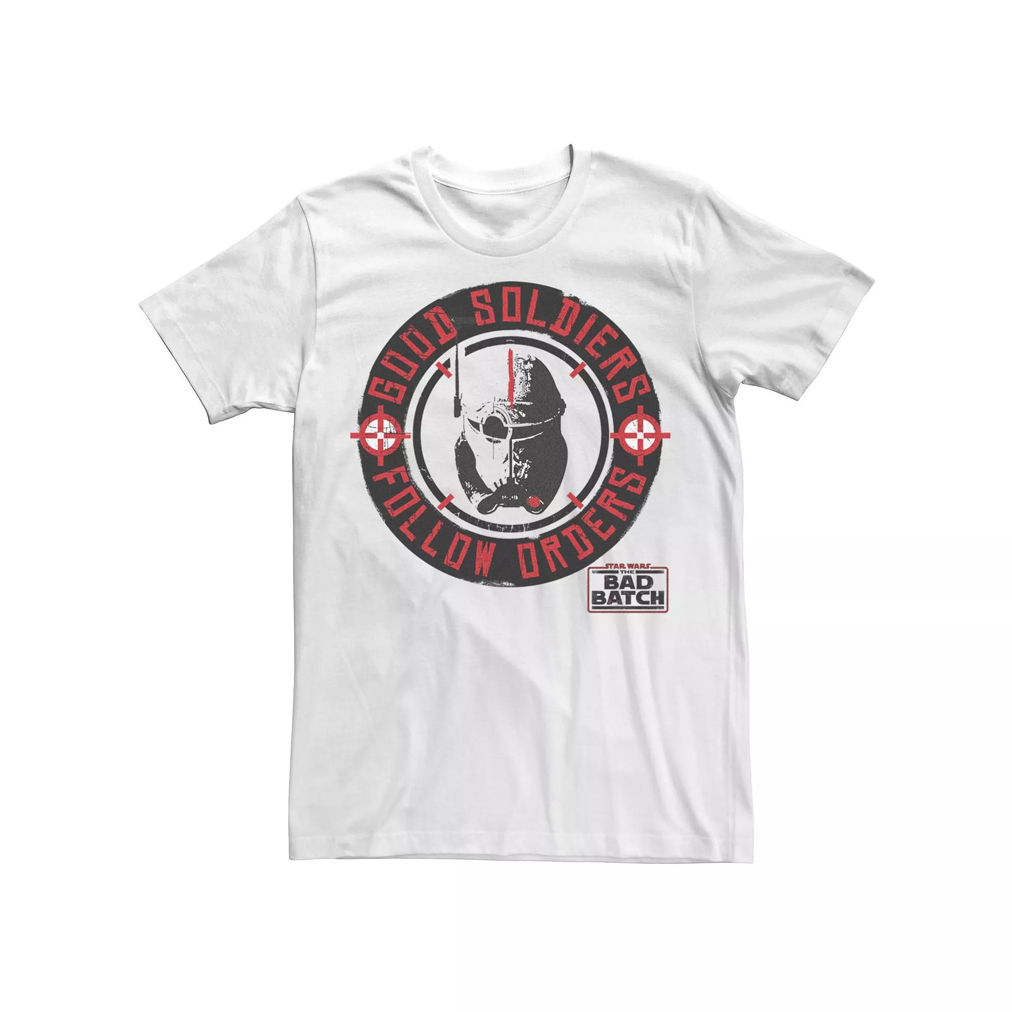 Men's Star Wars Bad Batch Good Soldiers Follow Orders Crest Tee,  Product Image