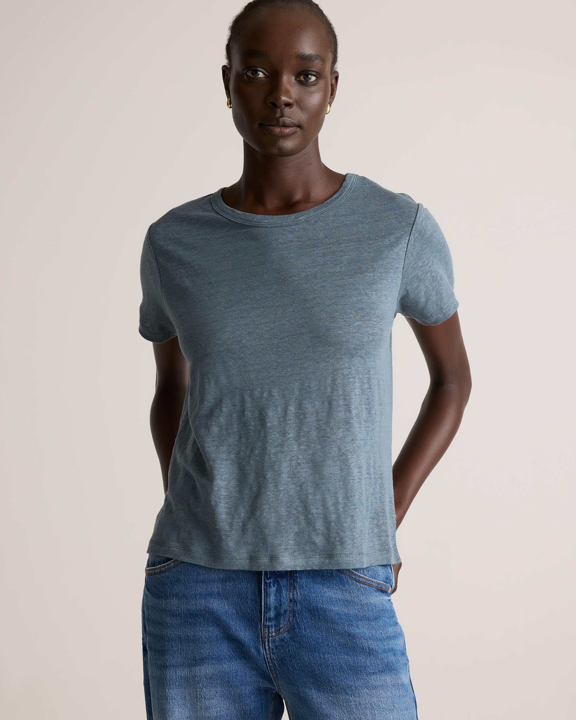 Quince | Women's 100% European Linen Jersey T-Shirt Size XS Product Image