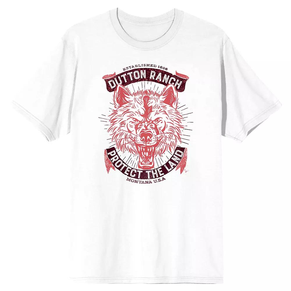 Men's Yellowstone Protect the Land Tee, Size: Small, White Product Image