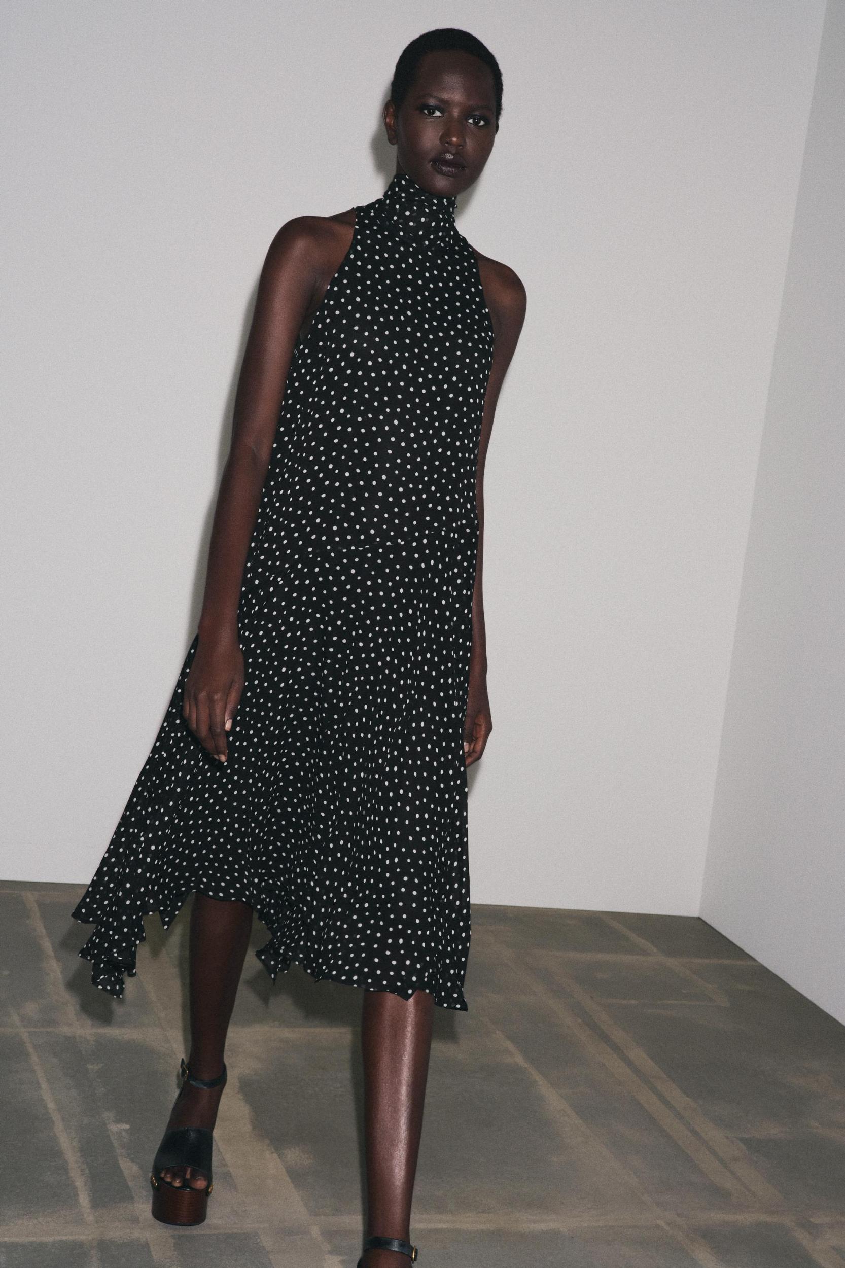 ZW COLLECTION HALTER POLKA DOT DRESS Product Image