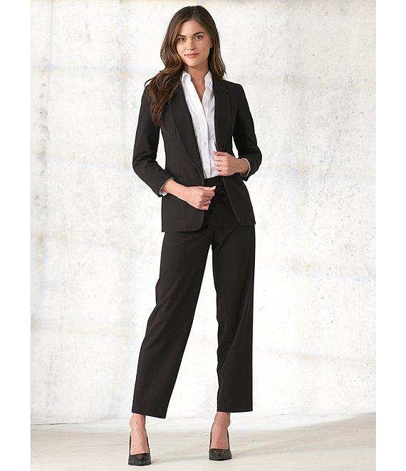 Jones New York Roll Cuff Notch Lapel 3/4 Sleeve Blazer Product Image