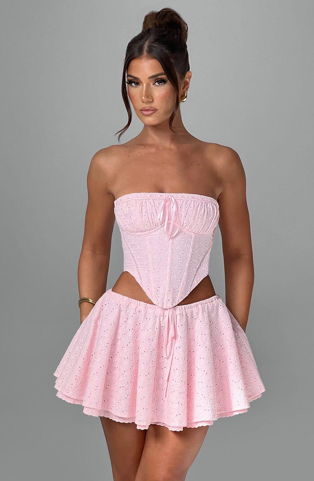 Winnie Mini Skirt - Blush Product Image