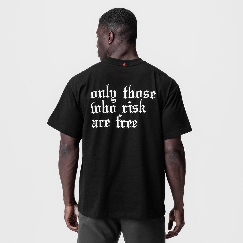 0797. Tech Essential™ Relaxed Tee - Black/White "OTWR" Product Image