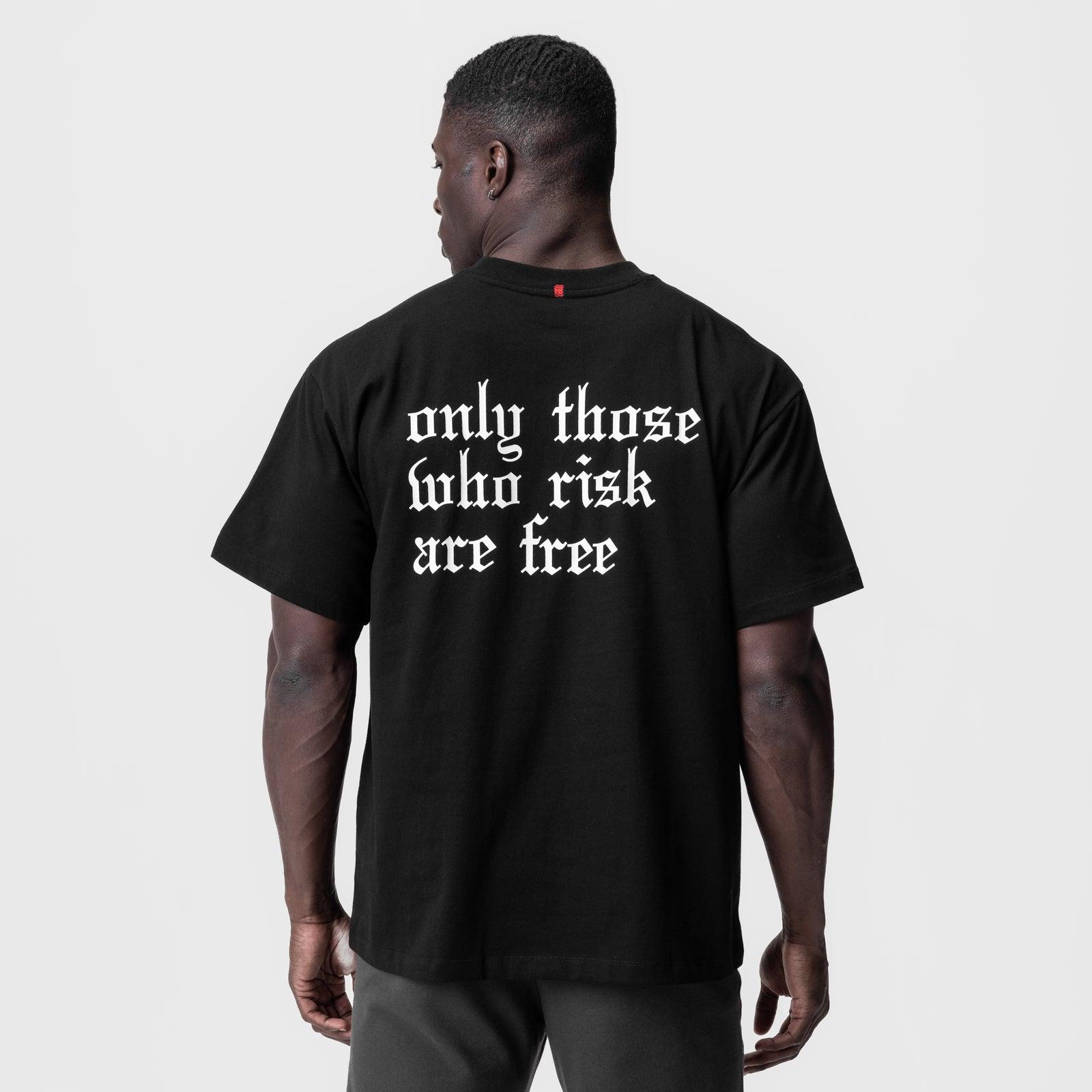 0797. Tech Essential™ Relaxed Tee - Black/White "OTWR" Product Image