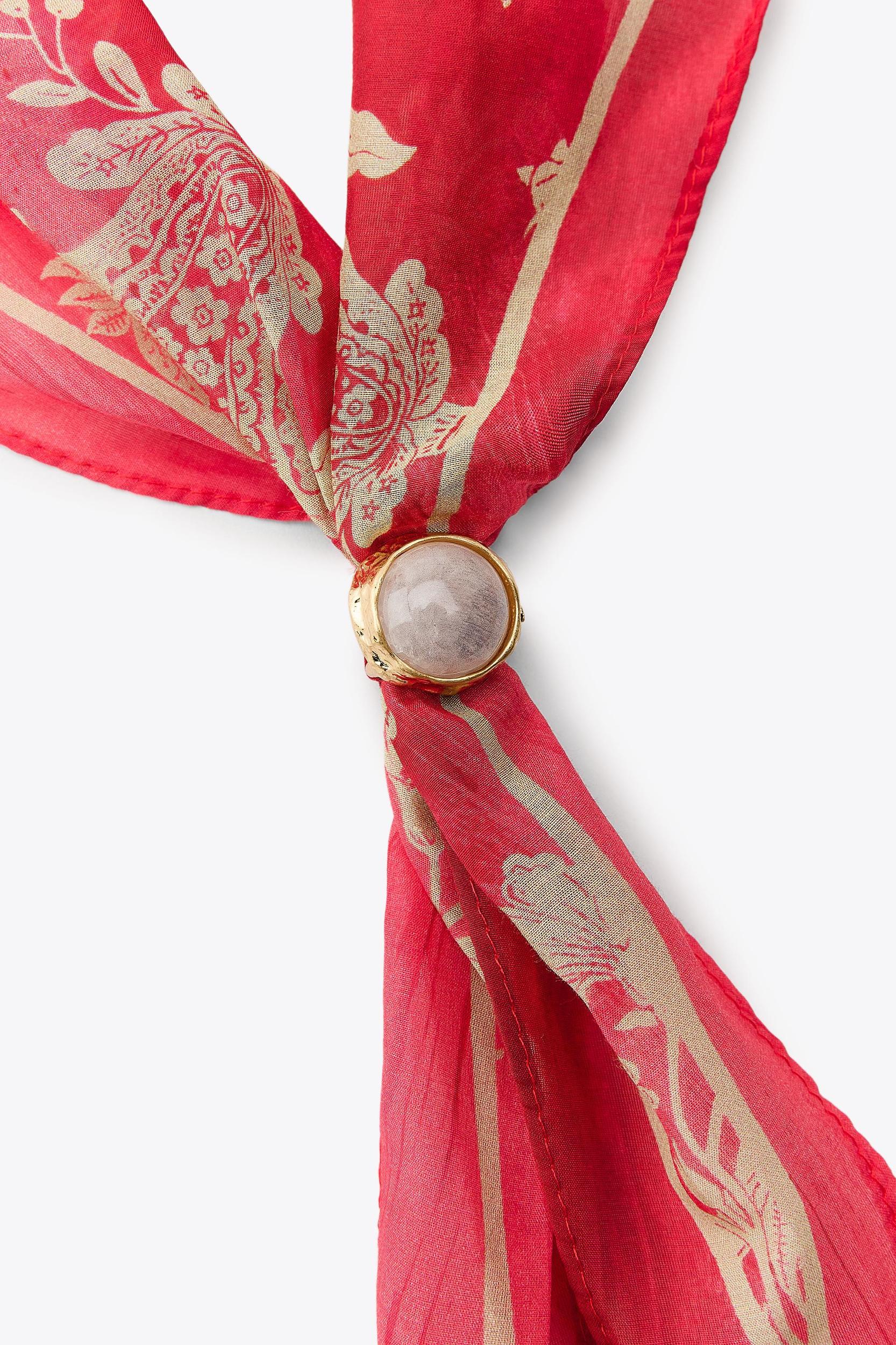 SILK STONE PRINT BANDANA Product Image