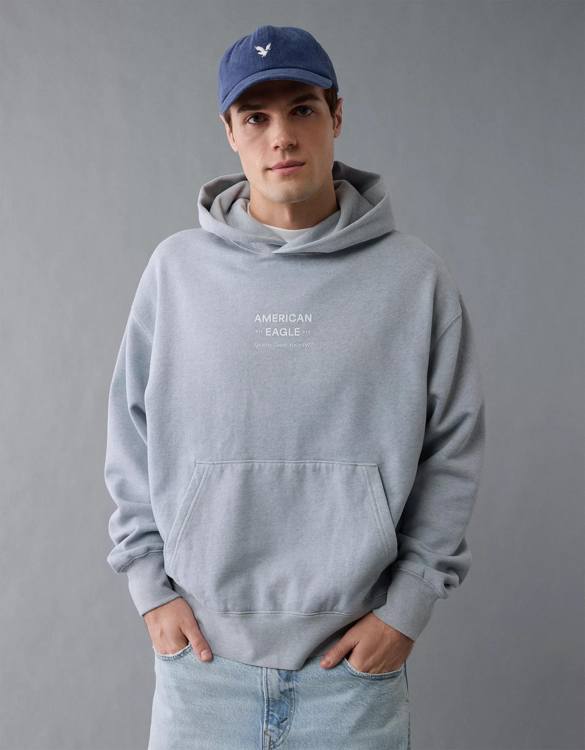 AE Laidback Luxe Heavyweight Logo Hoodie Product Image