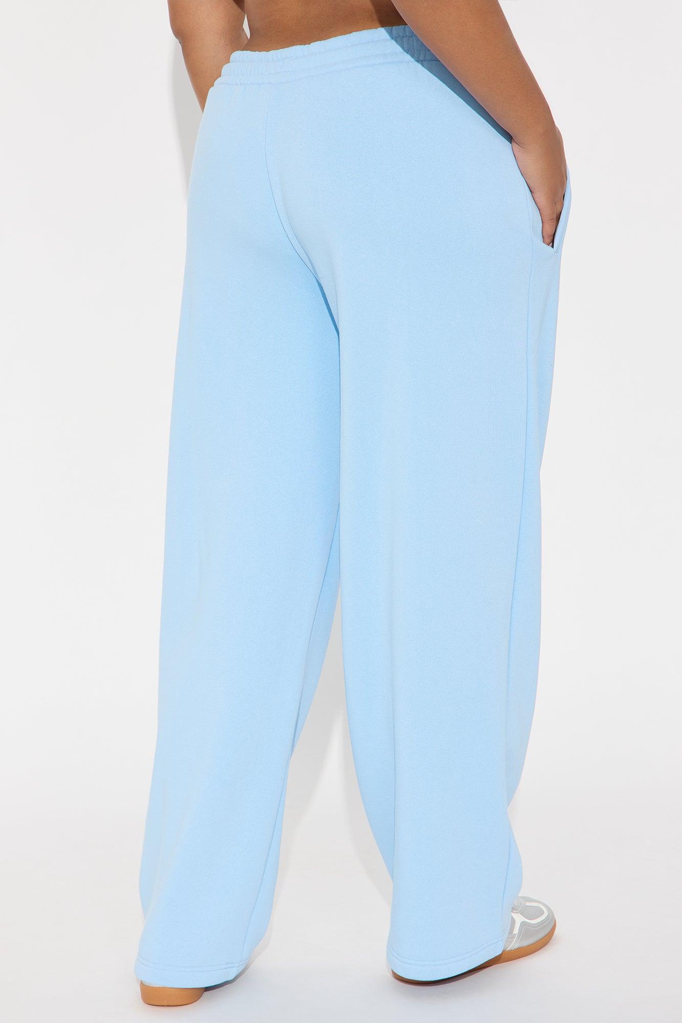 Von Dutch Washed Wide Leg Pant - Blue Product Image