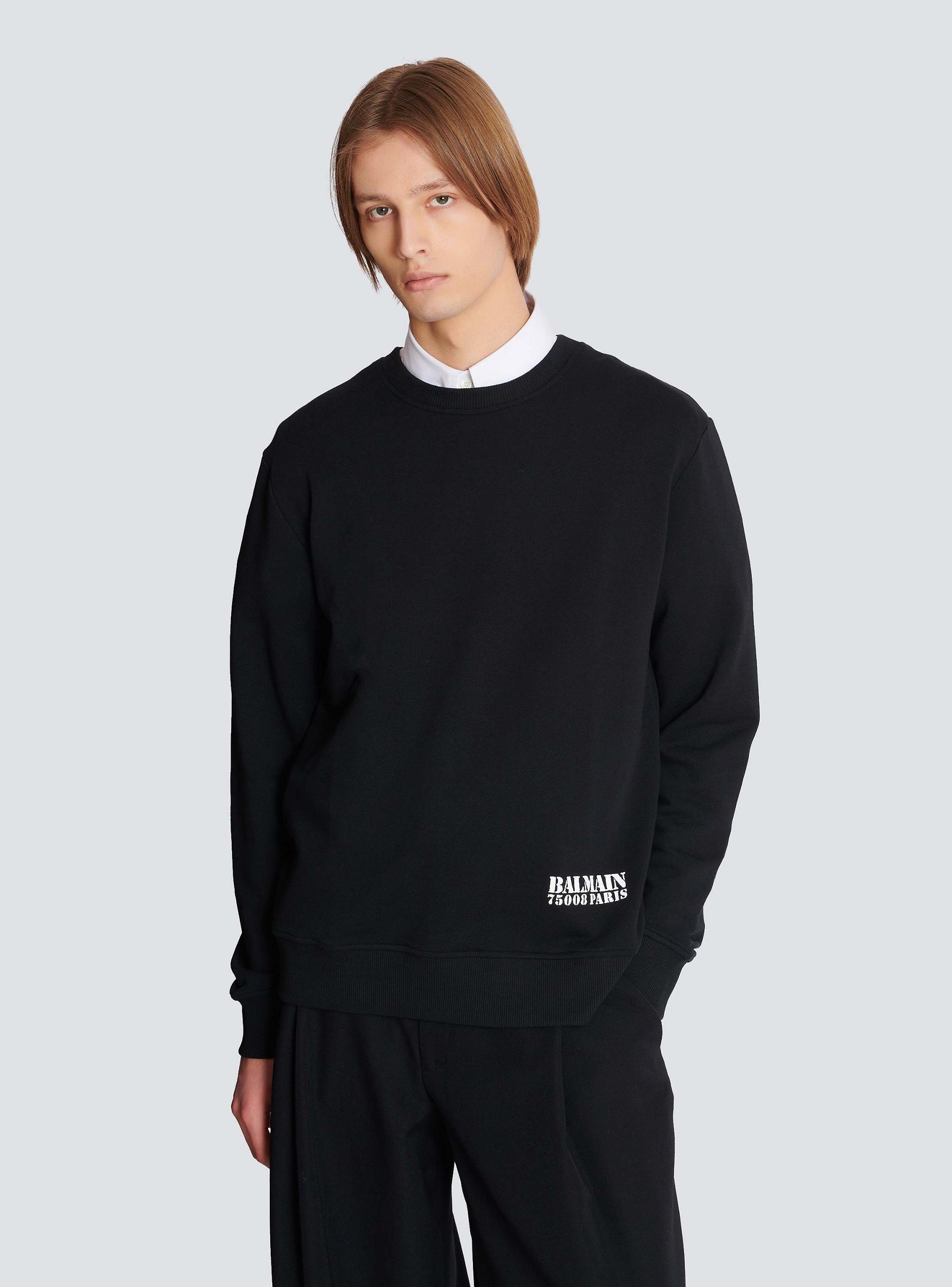 Small Balmain Stamp printed sweatshirt Product Image