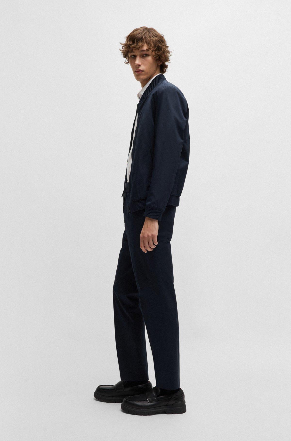 Slim-fit jacket in stretch cotton Product Image