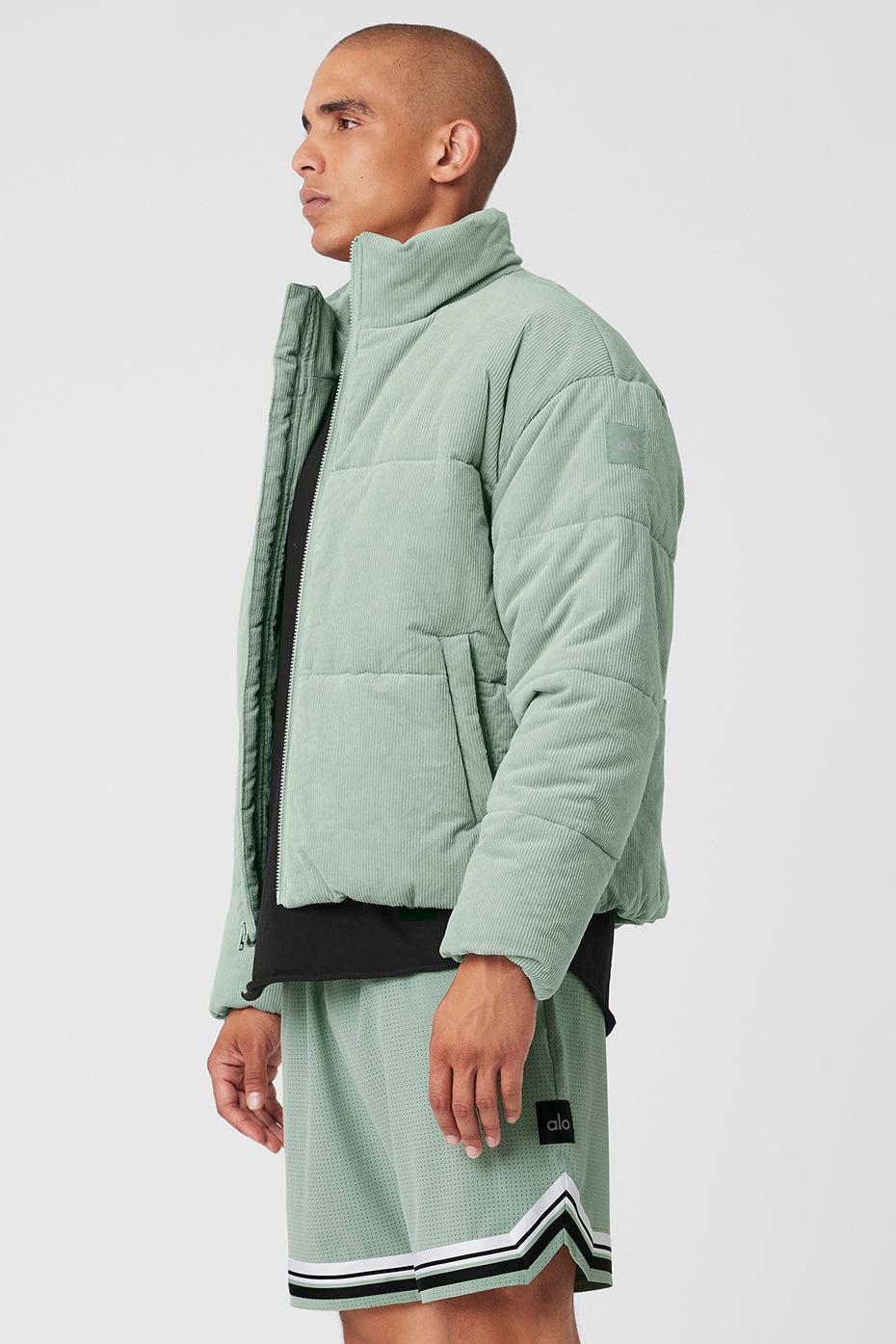 Corduroy Stage Puffer - Icy Sage Product Image