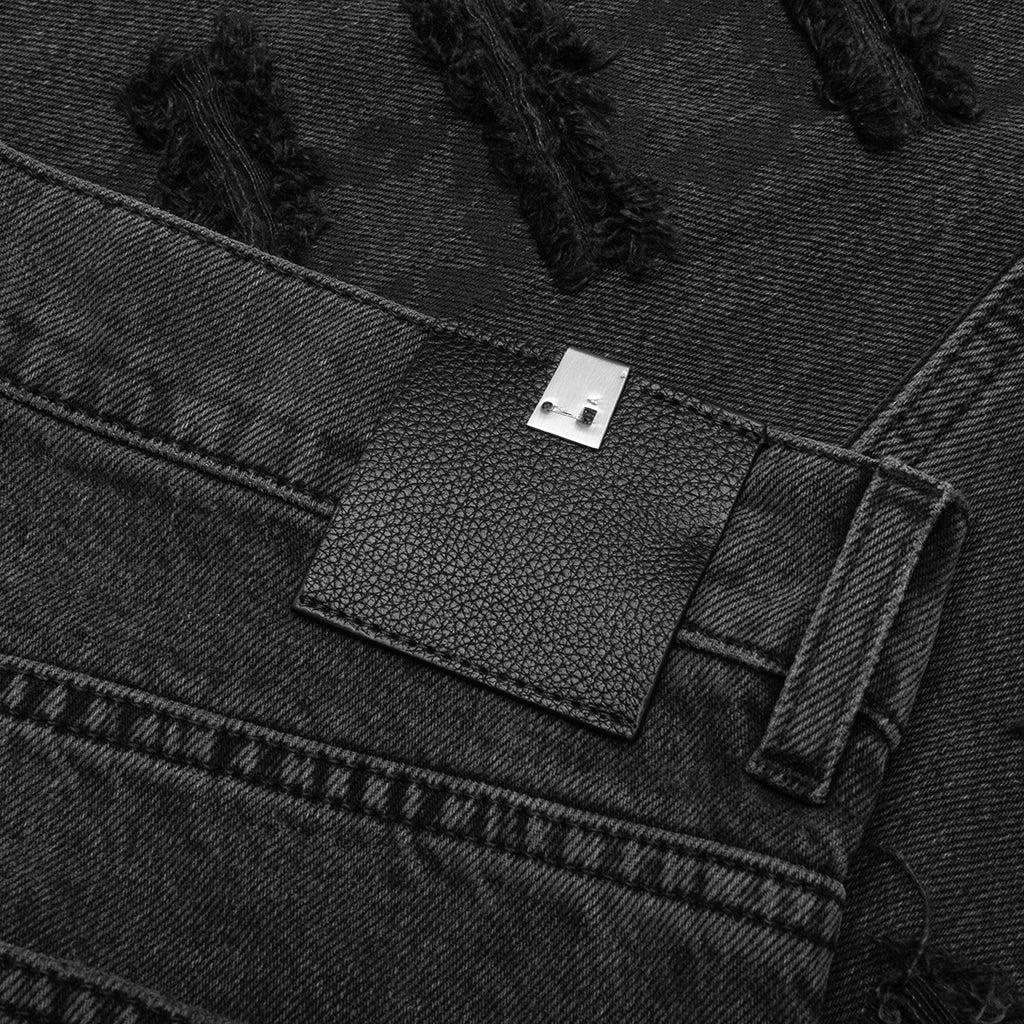 Slashed Skinny Jean - Black Male Product Image