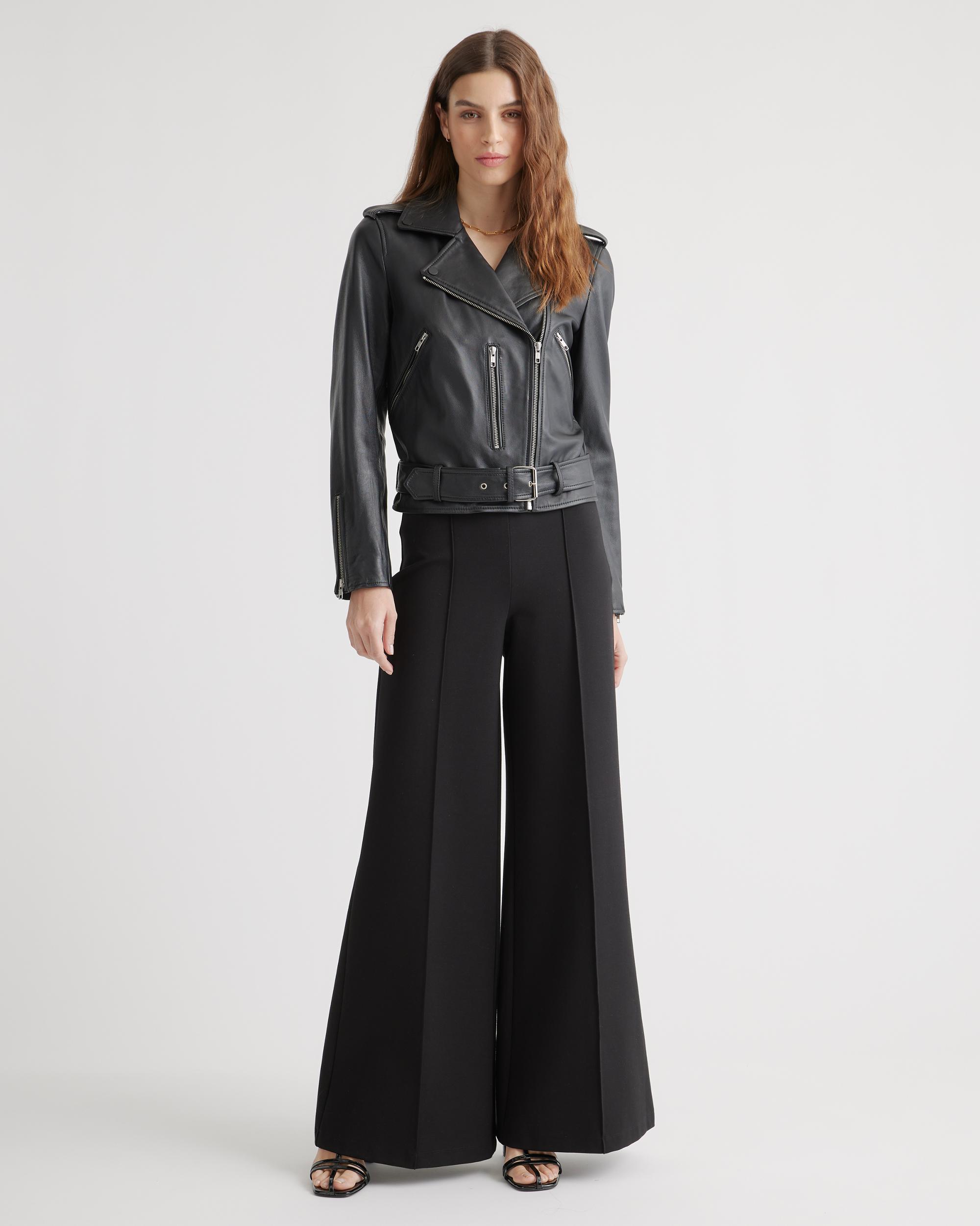 Quince | Women's Ultra-Stretch Ponte Super Wide Leg Pants Size XS, Rayon Product Image