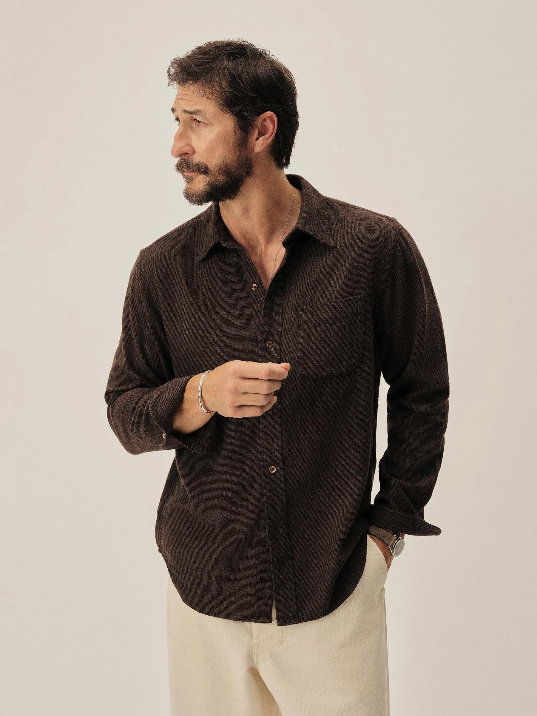 Charcoal Chainmail Check Pacific Twill Flannel Bd Shirt Product Image