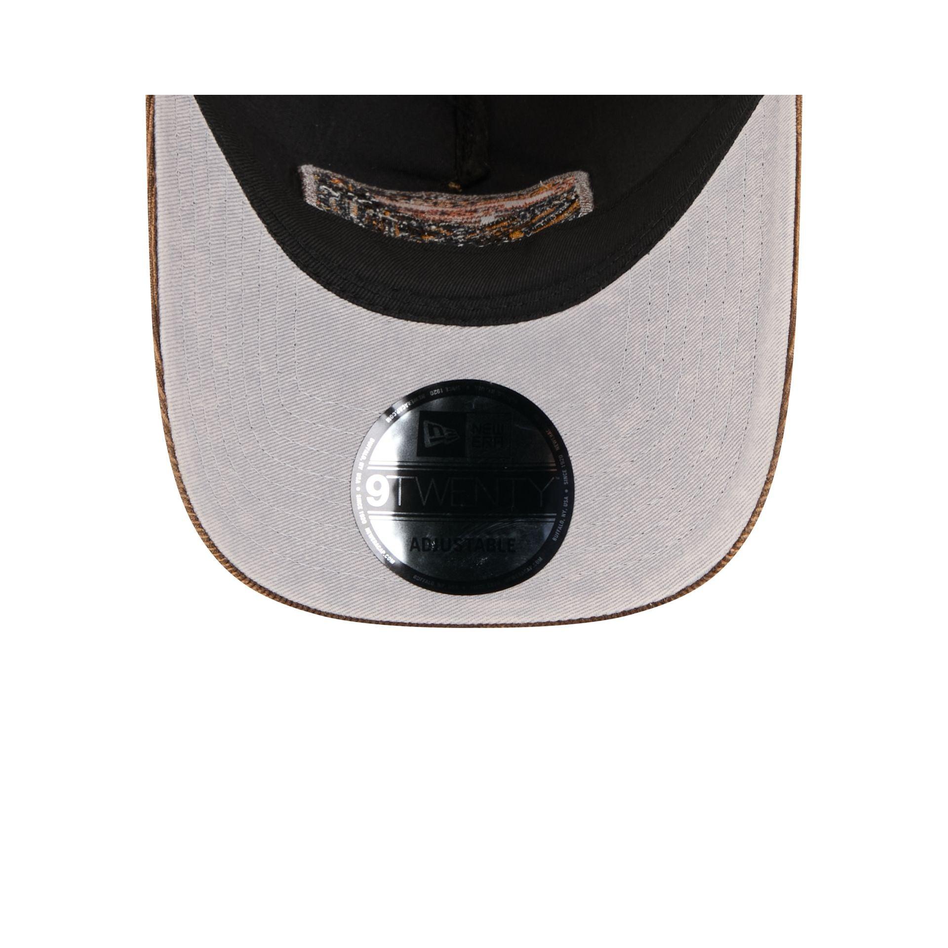 Texas Rangers Vintage Landscape Brown 9TWENTY A-Frame Trucker Hat Male Product Image