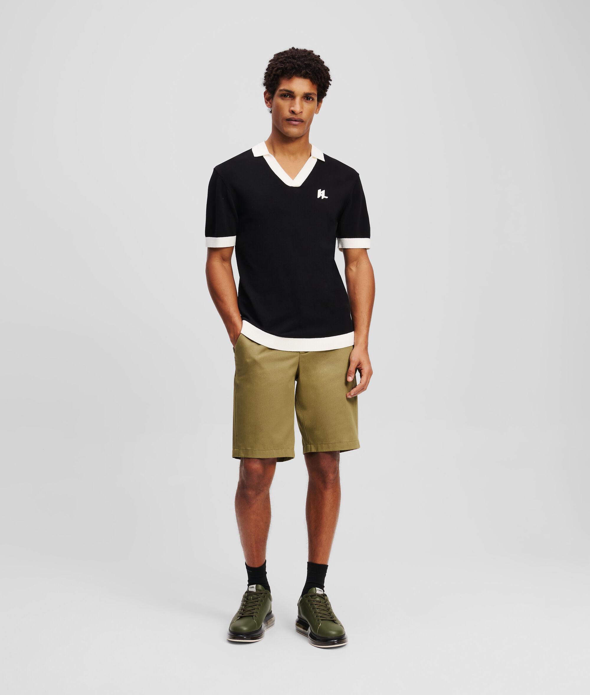 MONOGRAM KNITTED POLO SHIRT Product Image