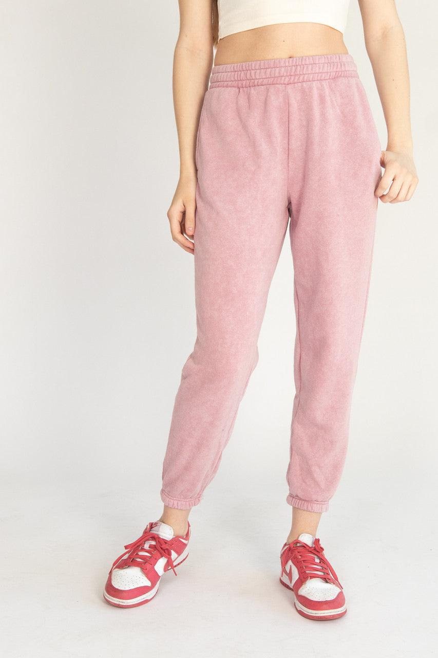 Stone Washed Boyfriend Joggers Product Image