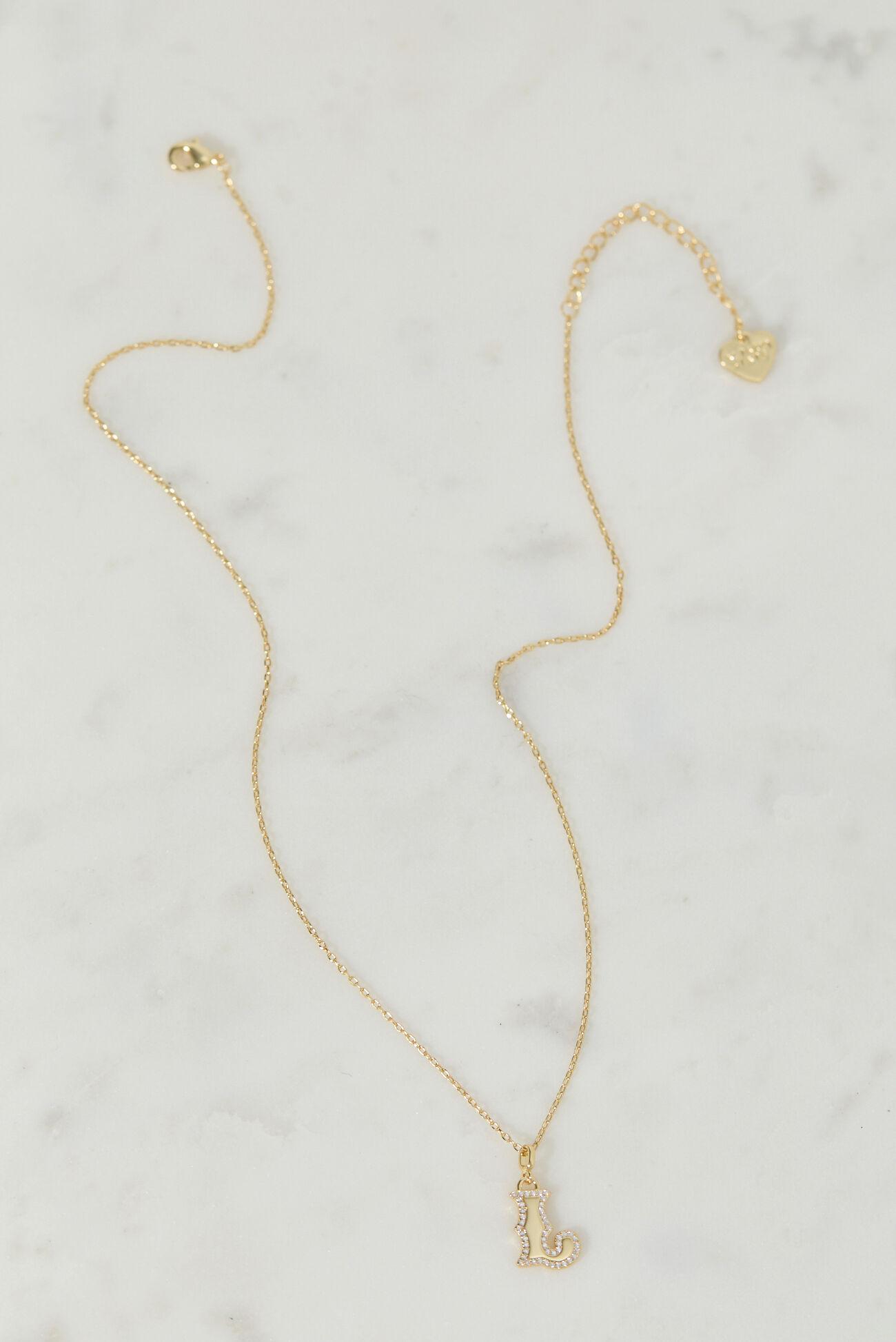 18K Gold Signature Letter Necklace - L Product Image