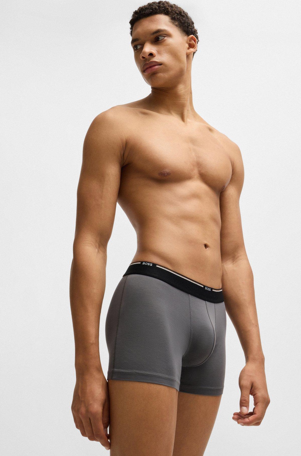 Three-pack of boxer briefs in a bamboo blend Product Image