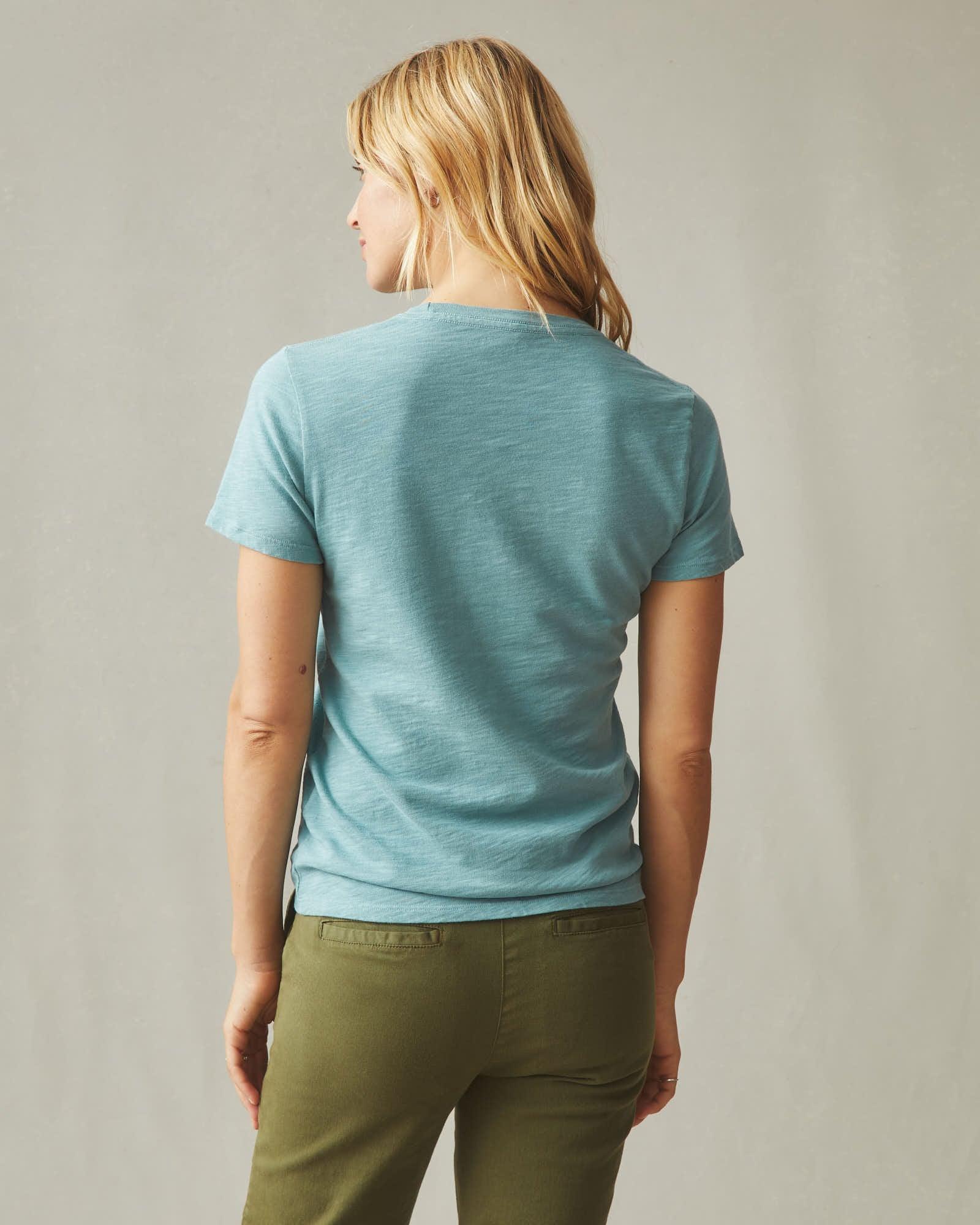 Women's Premium Slub Crew Tee - Blue Mineral Product Image