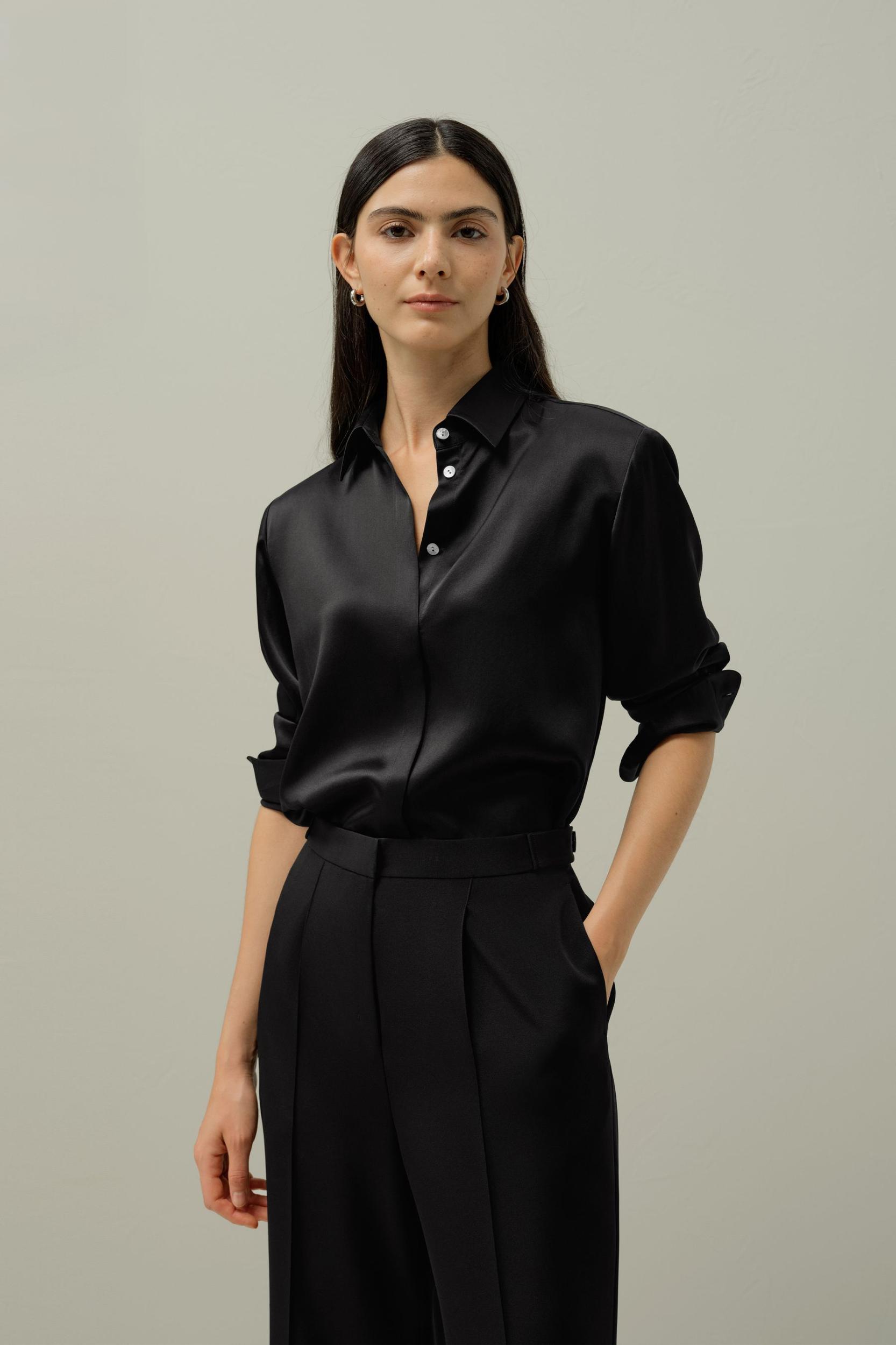 LILYSILK X LYDIA TOMLINSON Bianca Shirt Product Image