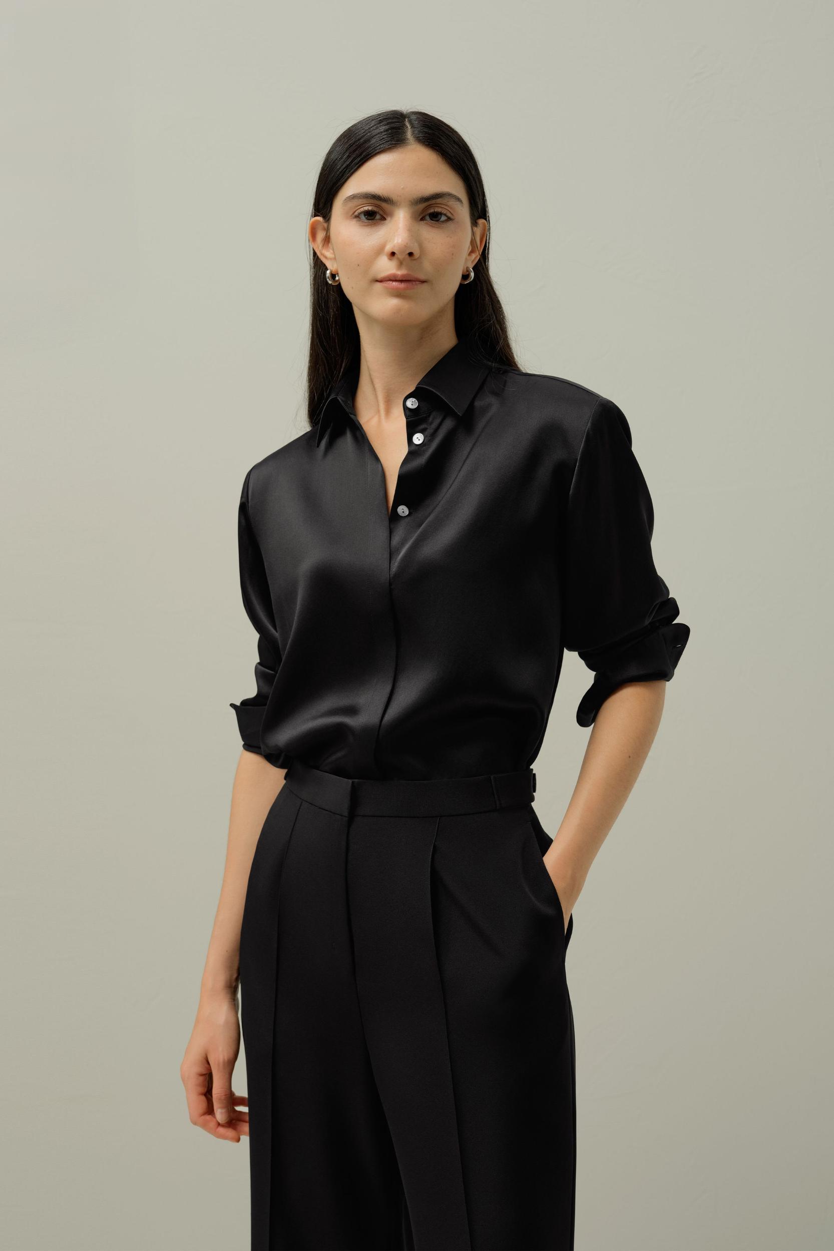 LILYSILK X LYDIA TOMLINSON Bianca Shirt Product Image