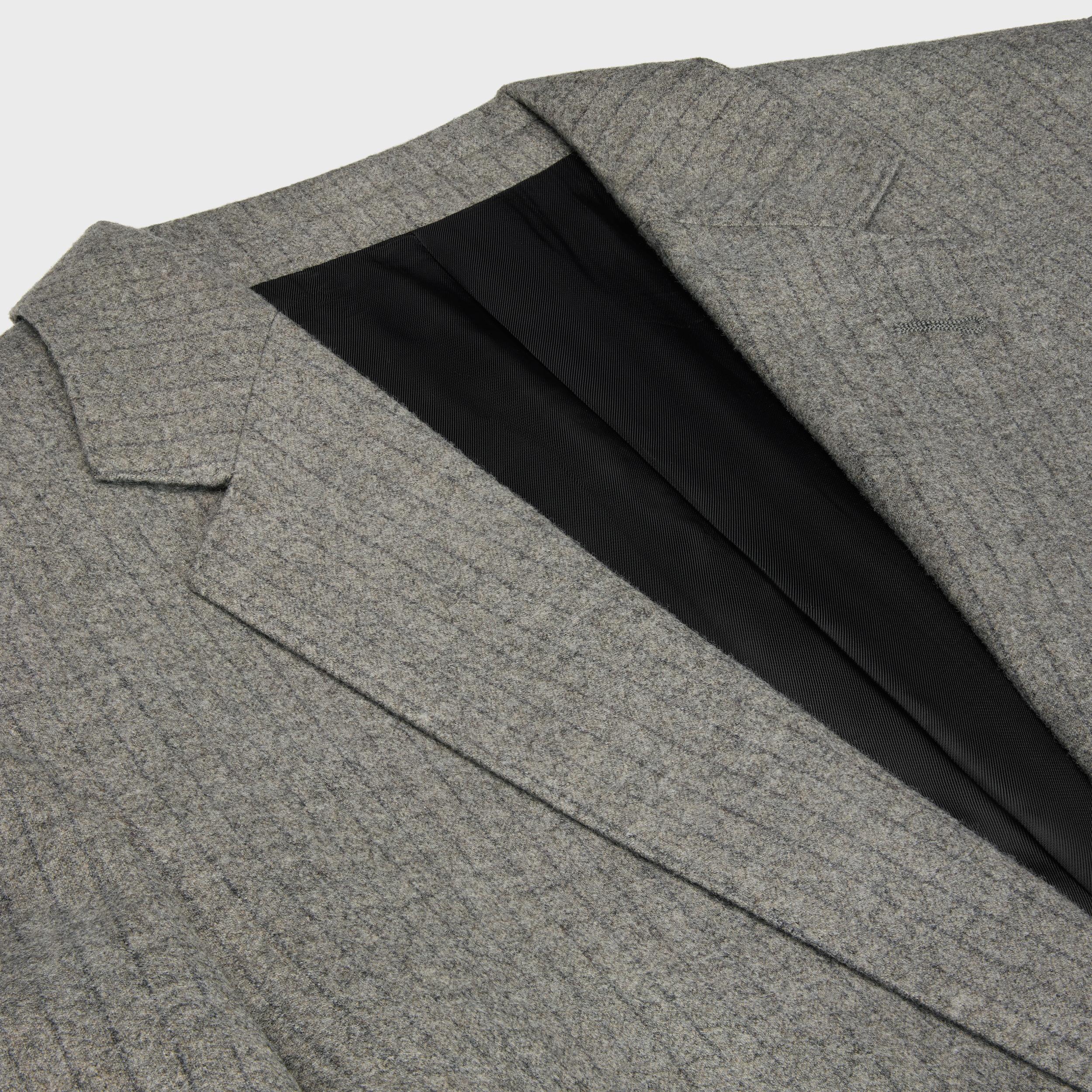 classic jacket in striped flannel Product Image