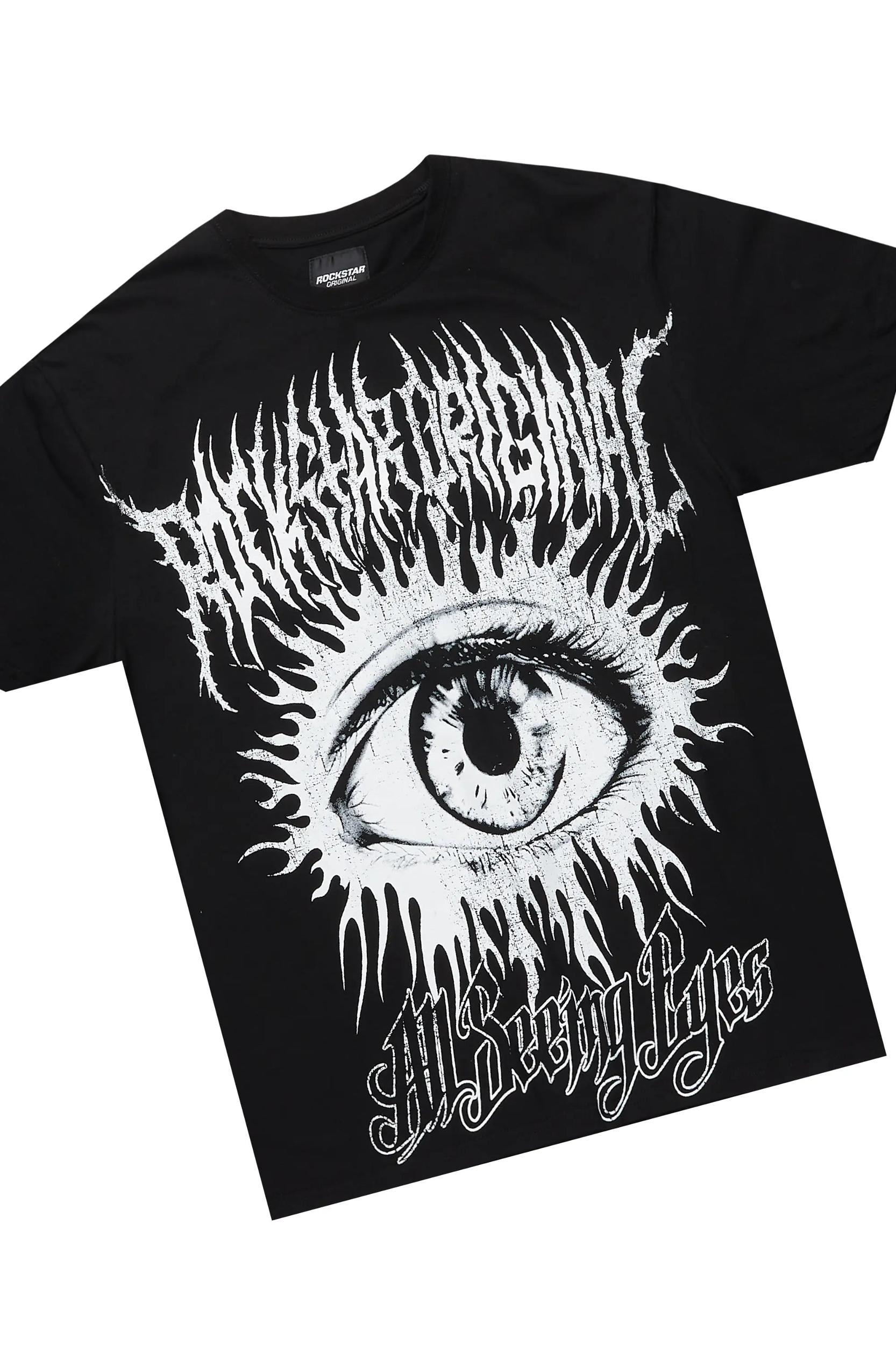 All Seeing Eyes Black Short Set Male Product Image