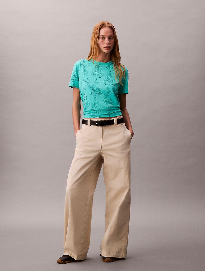 Allover Floral Print Classic T-Shirt  Product Image