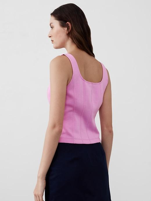 Soft Touch Scuba Corset Top Product Image