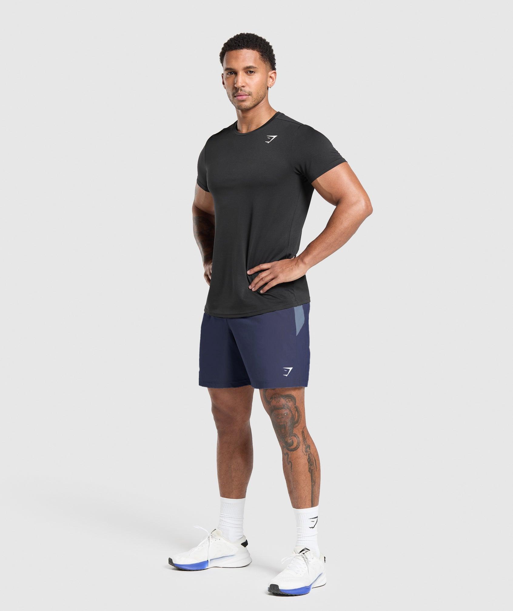 Gymshark Sport Panel 7" Shorts - Heavy Blue/Iron Blue Male Product Image