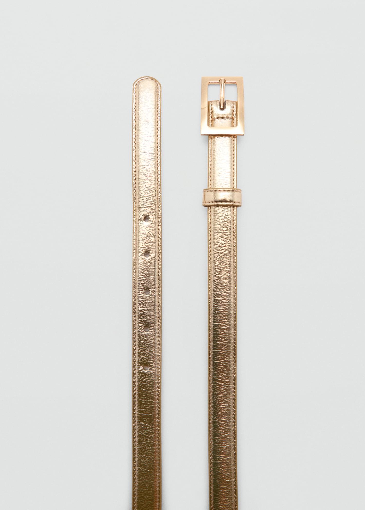 Square buckle belt - Women | MANGO USA Product Image