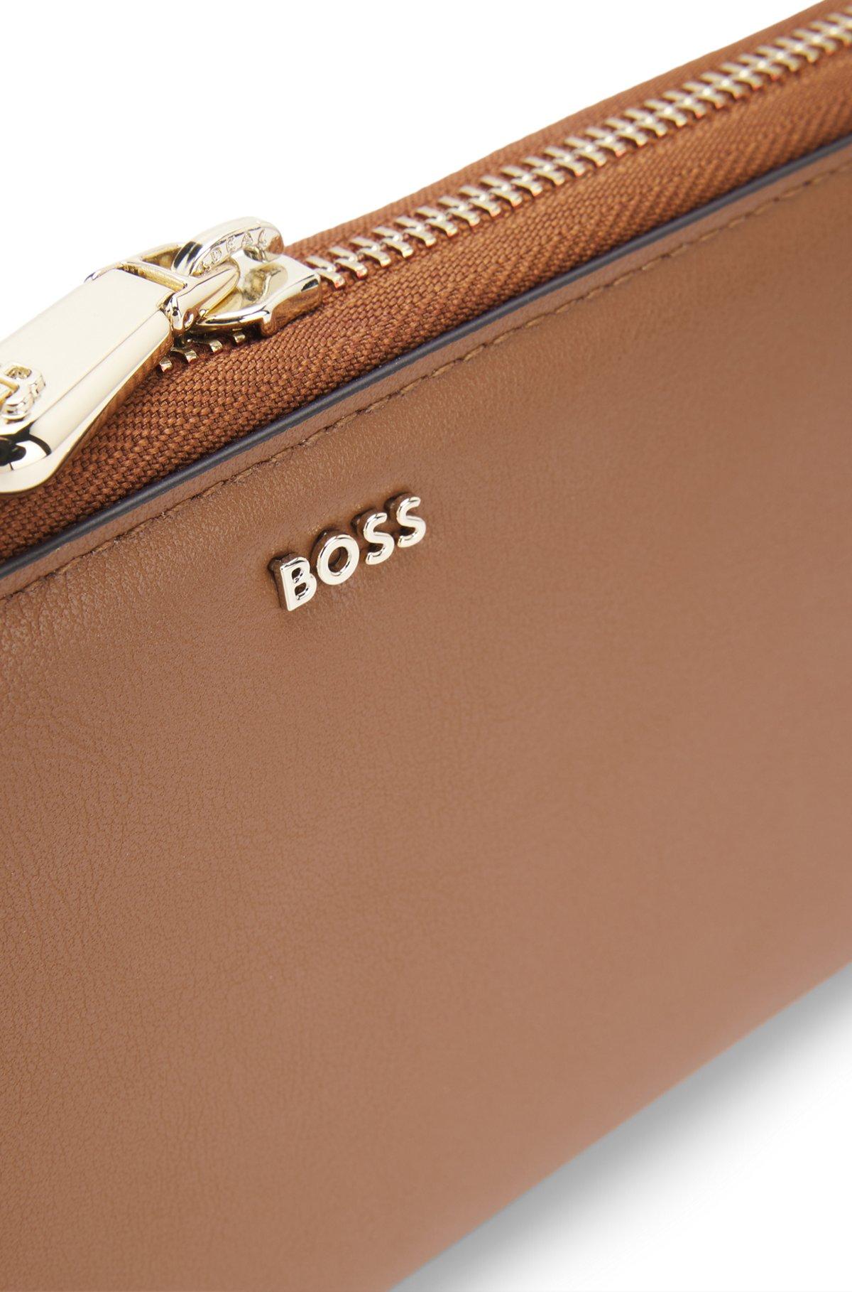 Logo-lettering wallet with zip Product Image