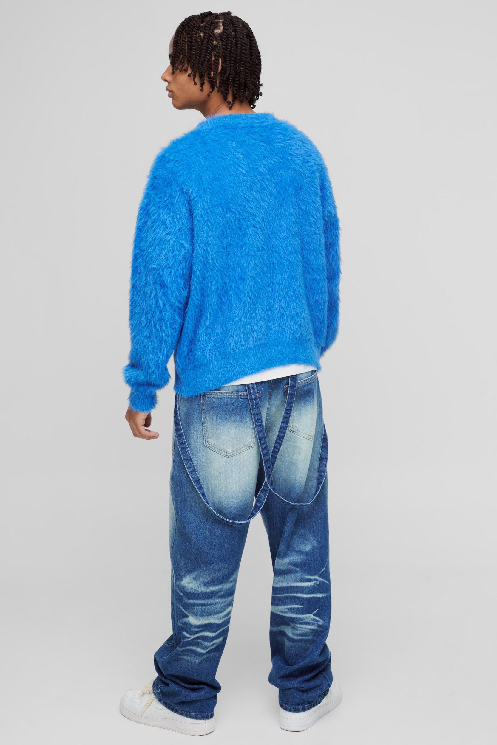 Relaxed Rigid Strap Detail Washed Salopettes | boohooMAN USA Product Image