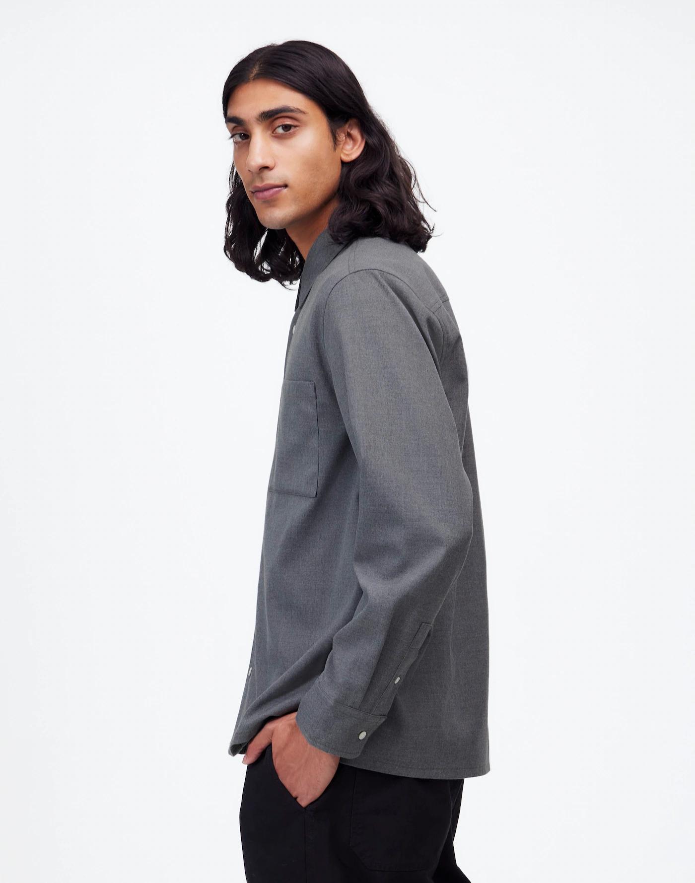 Twill Easy Long-Sleeve Shirt Product Image