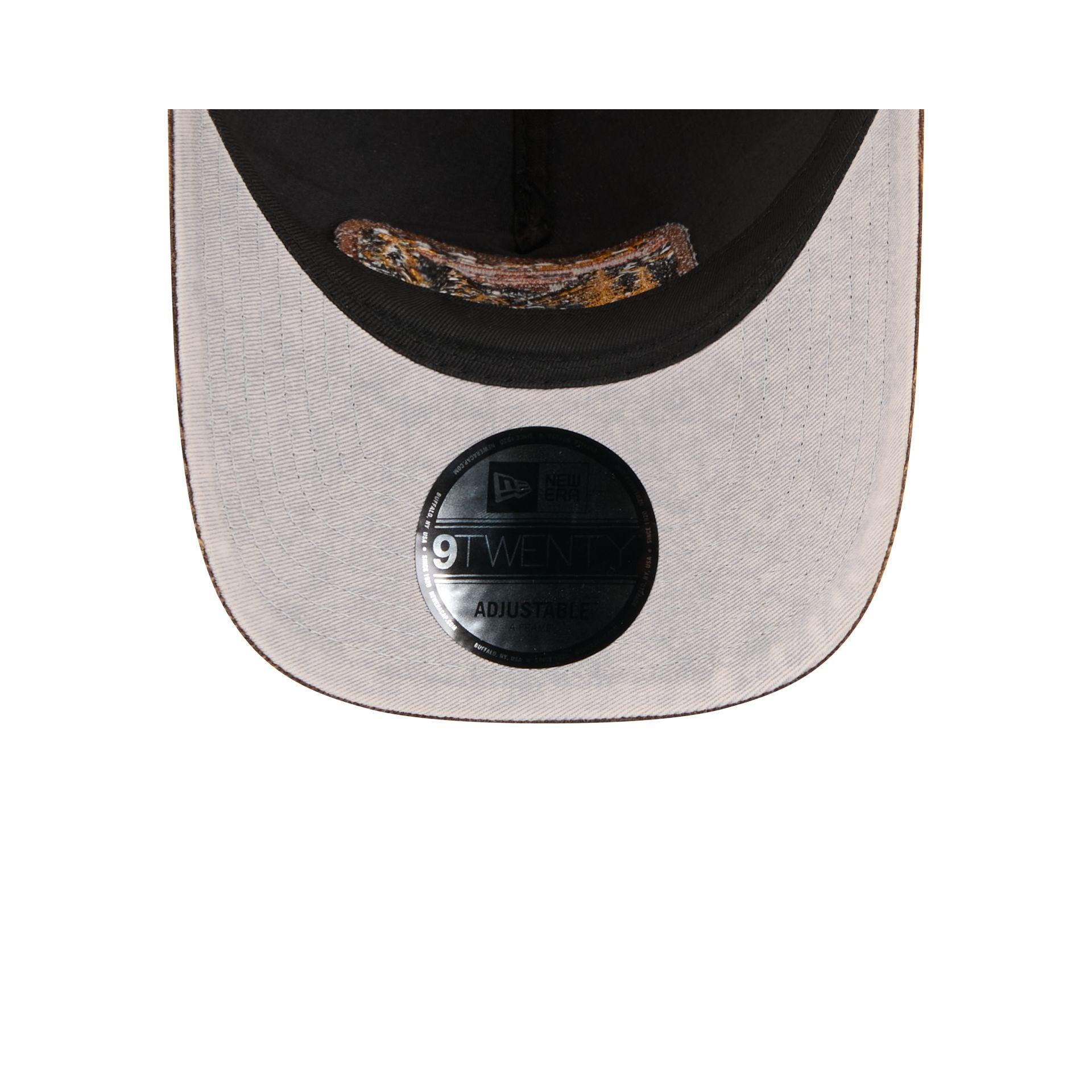 Chicago Cubs Vintage Landscape Brown 9TWENTY A-Frame Trucker Hat Male Product Image