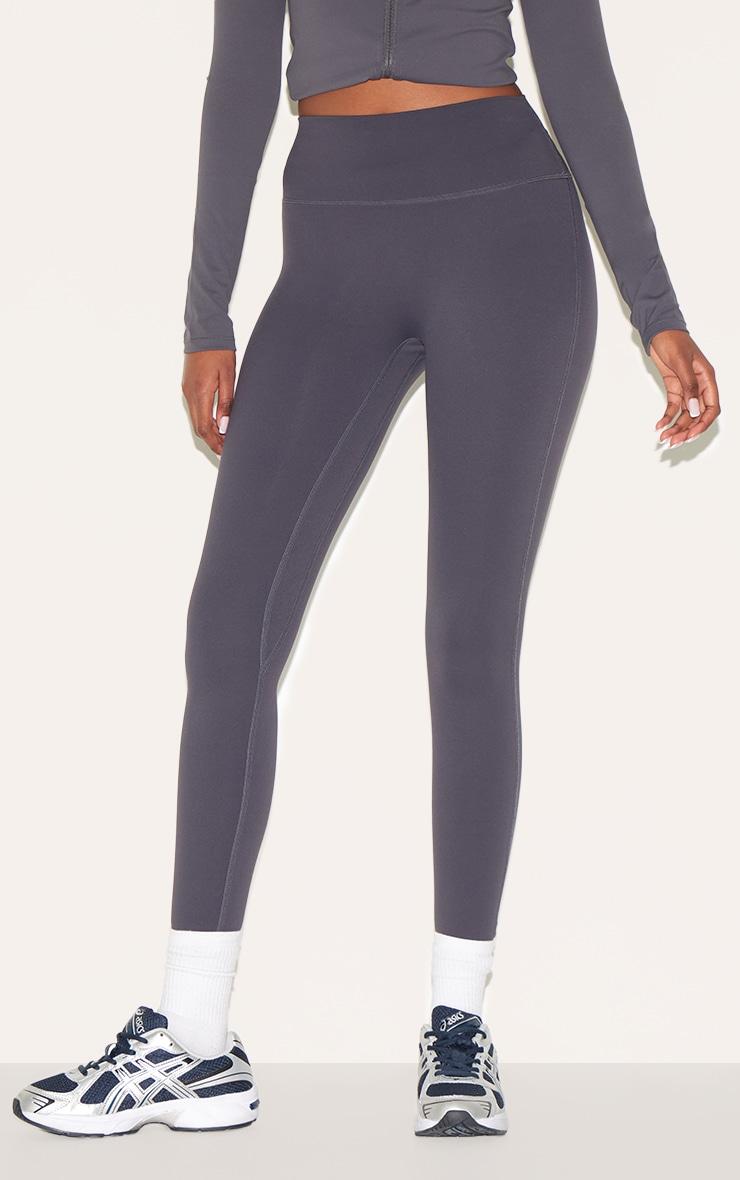 Dark Charcoal Ultimate Sculpt High Waist Gym Leggings Product Image