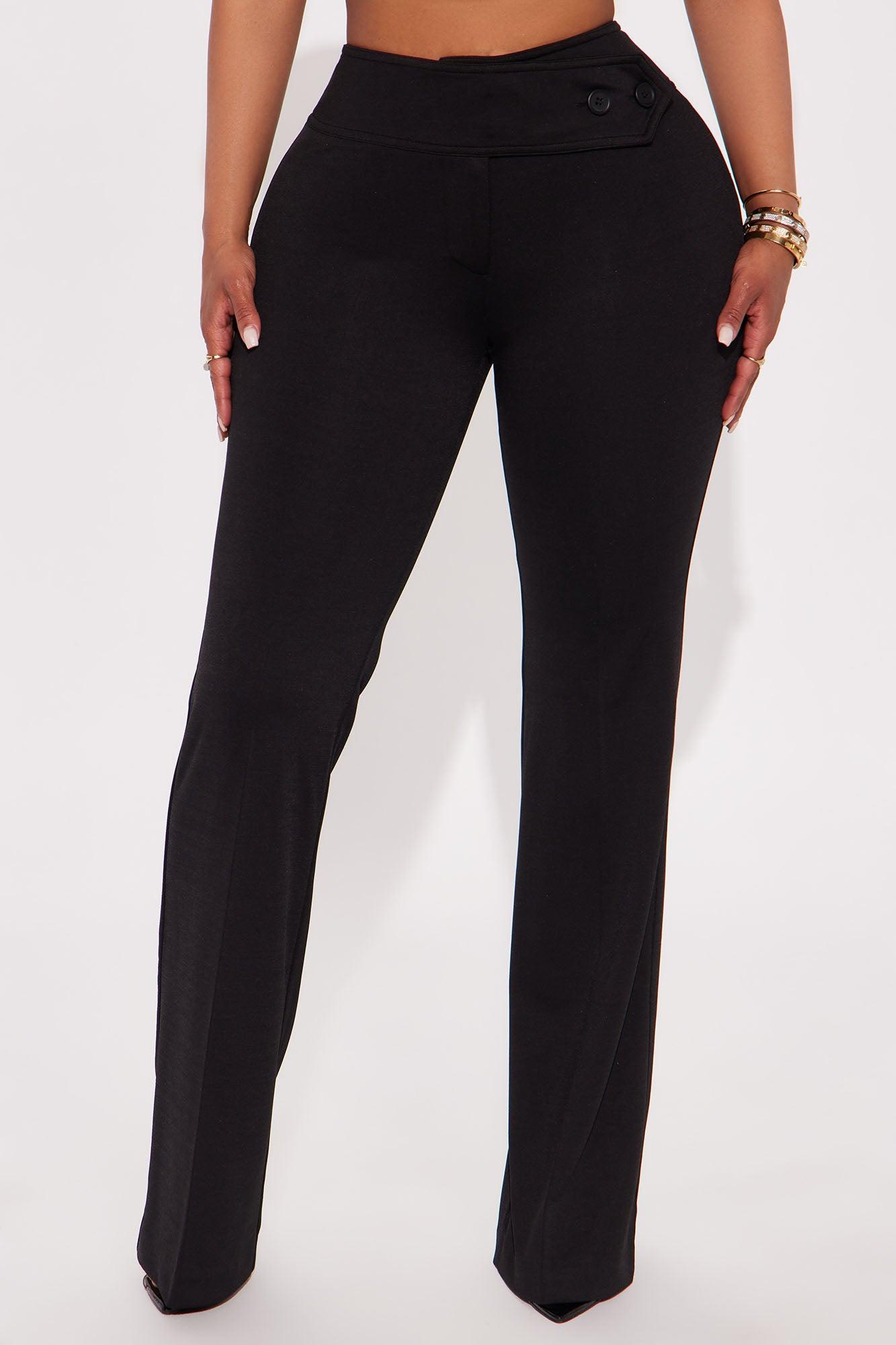 Elsy Ponte Flare Trouser Pant - Black Female Product Image