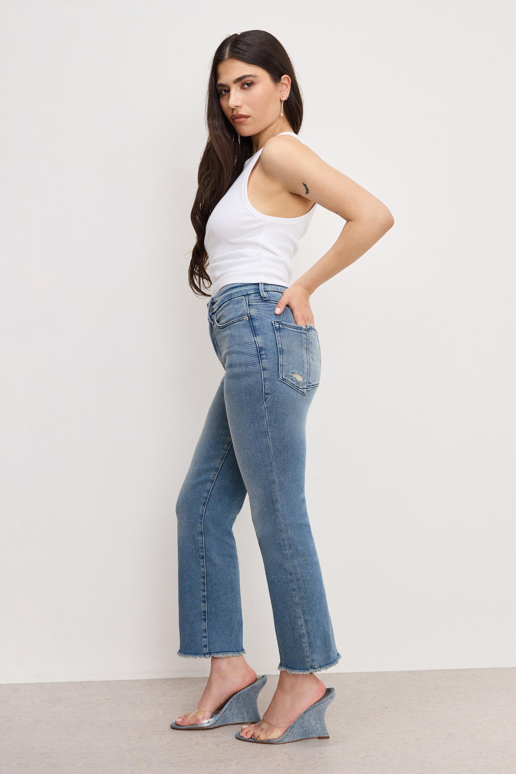 GOOD PETITE STRAIGHT JEANS | BLUE449 Product Image