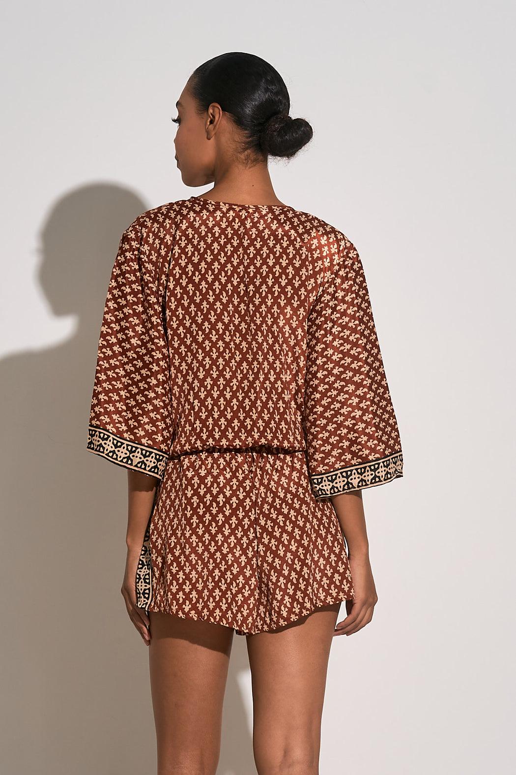 Casablanca Vee Neck Romper Product Image